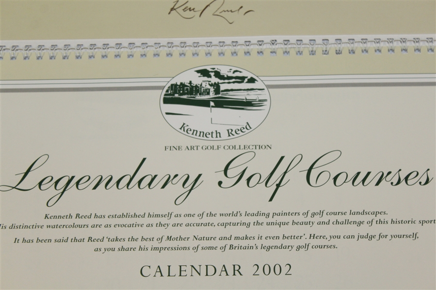 2002 Calendar by Kenneth Reed with Seven Frameable Prints - United Kingdom Courses