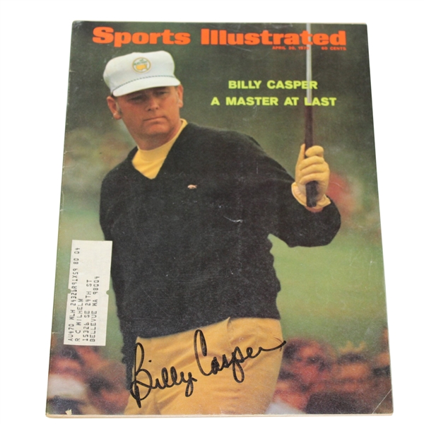Billy Casper Signed April 20, 1970 Sports Illustrated Magazine JSA #P36670