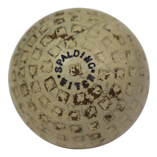 Classic Spalding Witch Square Mesh Pattern Golf Ball