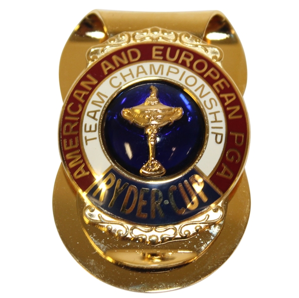 Ryder Cup Team Championship Money Clip Made for Officials & Players