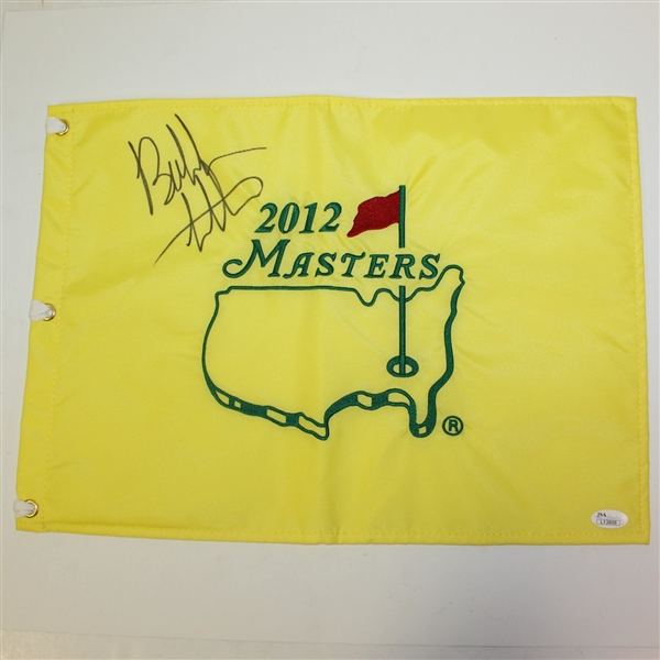 Bubba Watson Signed 2012 Masters Embroidered Flag JSA #L13808