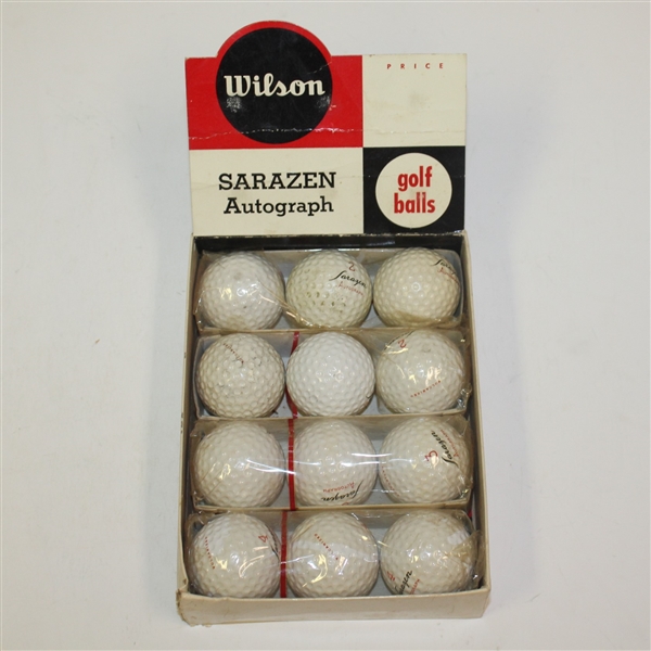 Wilson Gene Sarazen Signature Dozen Golf Balls in Original Box