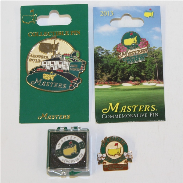 Lot of 4 Masters Commemorative Pins - 2003, 2011, 2013, & 2013 Amen Corner