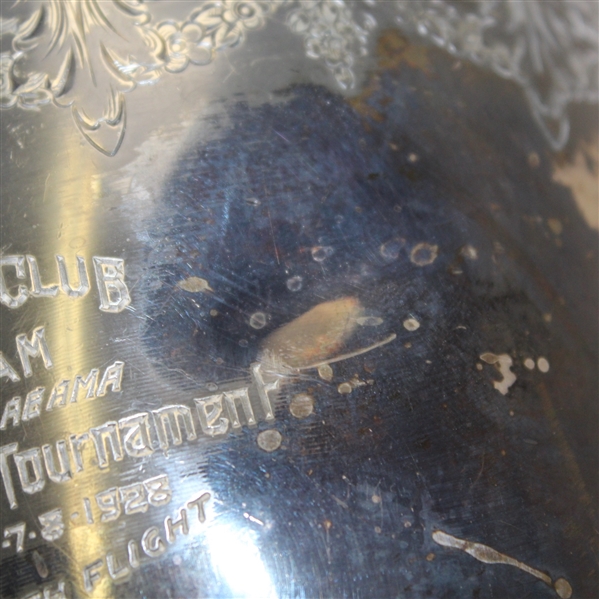 1923 Wallace Bros Silver Co. Country Club of Birmingham Invitational Tournament Trophy Pitcher - Dented - Roth Collection