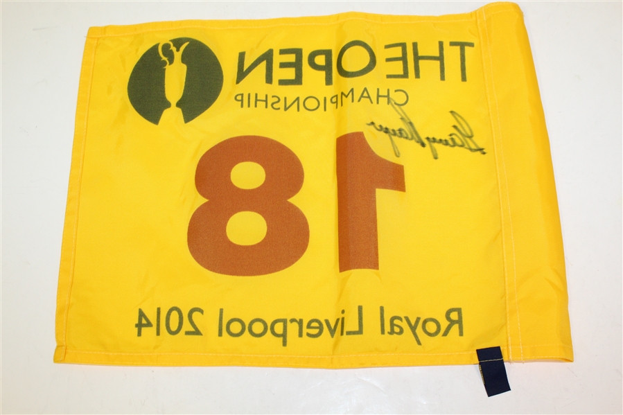 2004 & 2014 Open Championship Flags Signed by Gary Player JSA ALOA