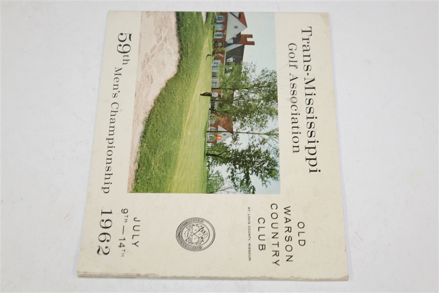 1962 Trans-Mississippi Golf Association at Old Warson CC Program - 59th Championship - Roth Collection