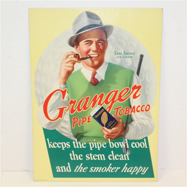 Sam Snead Classic Granger Tobacco Advertising Sign