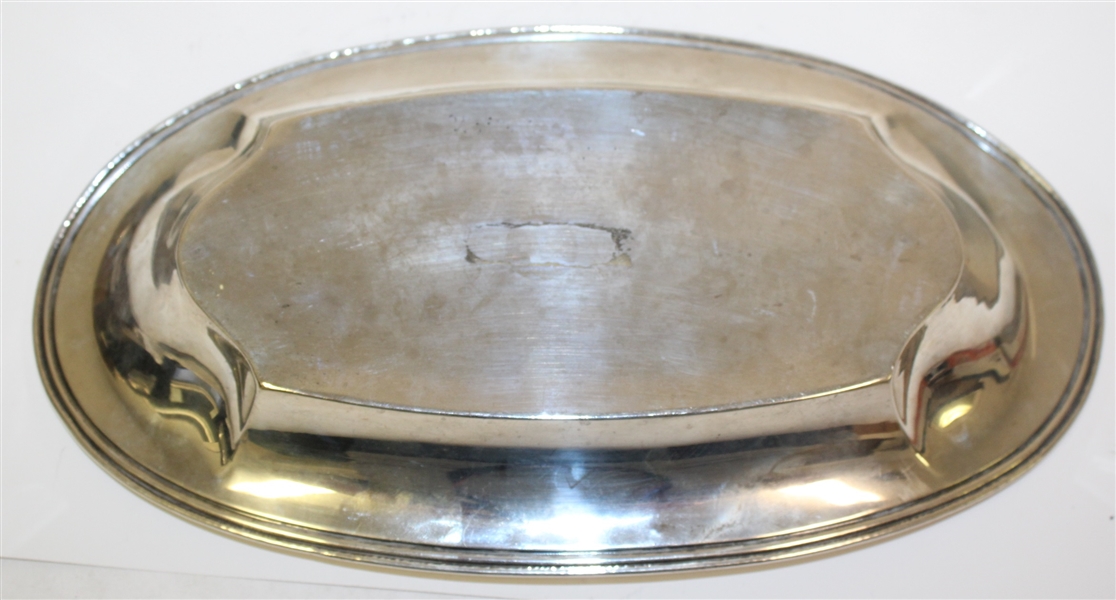 1923 Asheville Country Club Sterling Silver Trophy Plate - Fifth Flight Winner J. W. Spratt - Roth Collection