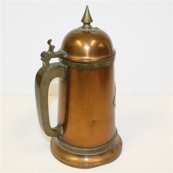1907 Brae Burn Country Club Handicap Cup Consolation Trophy Stein Won By H. Geivett - Roth Collection