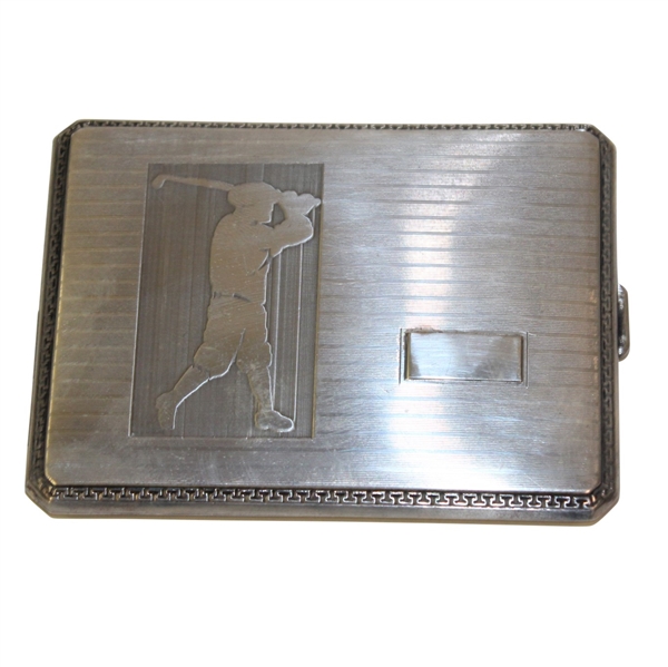 Napier Sterling Silver Golf Themed Cigarette Case - Roth Collection