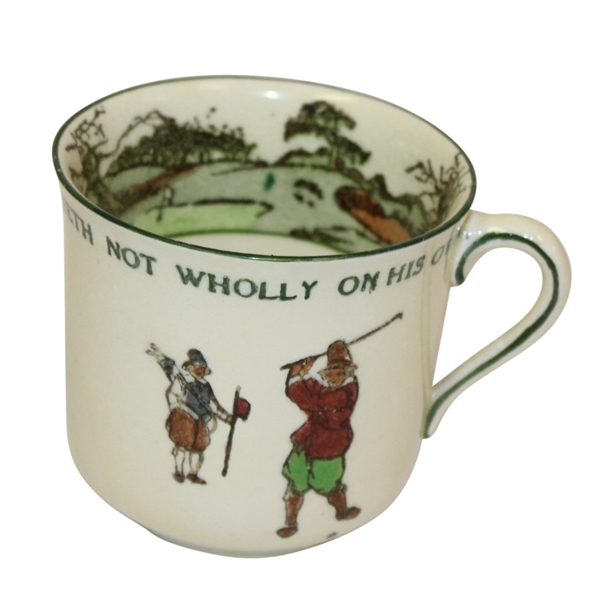 Royal Doulton Golf Themed Tea Cup Circa 1920 - R. Wayne Perkins Collection