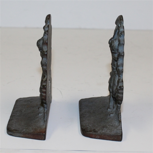 A. C. W. Co.  Metal Golfer Bookends - R. Wayne Perkins Collection