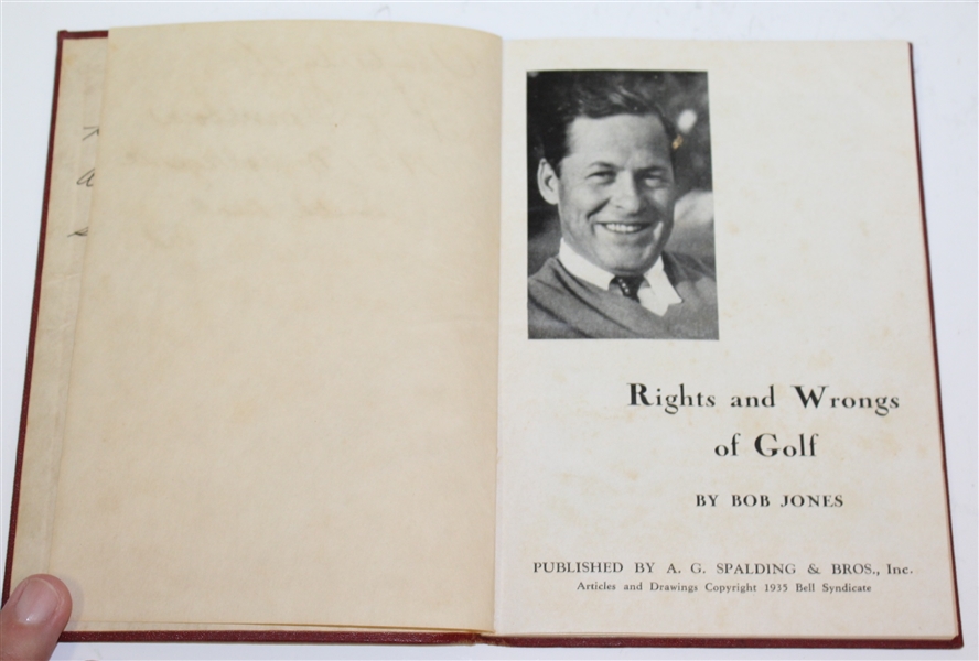 1935 'Rights and Wrongs of Golf' by Robert T. Jones Jr.