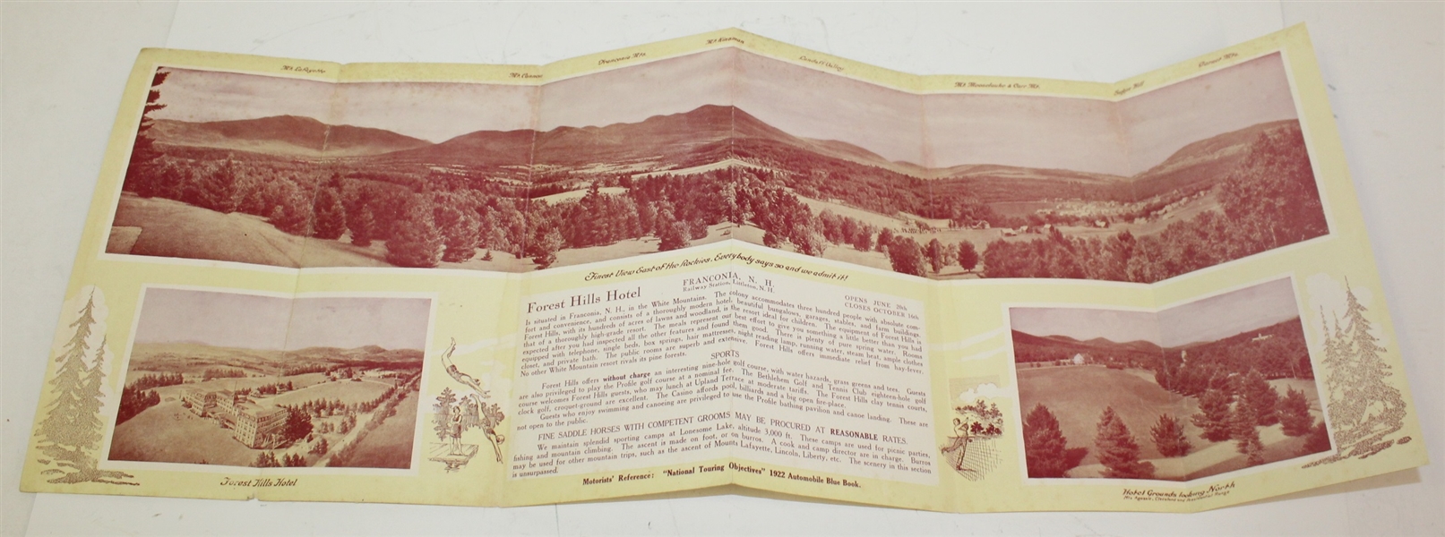 Vintage Forest Hills Hotel Brochure