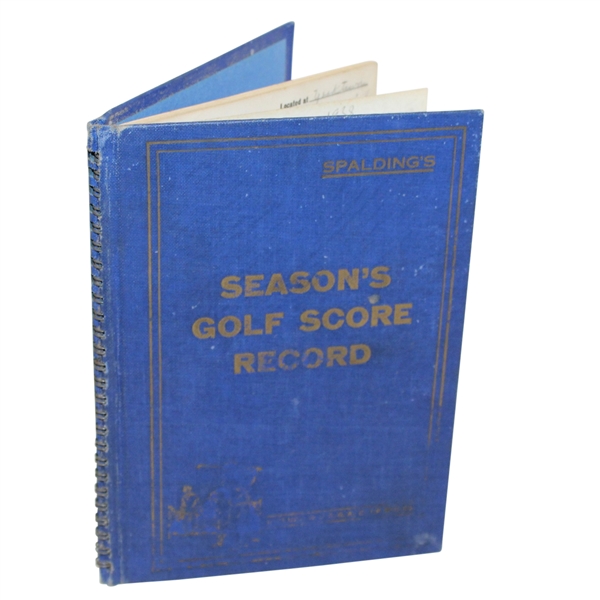 1938 Spalding's 'Season's Golf Score Record'