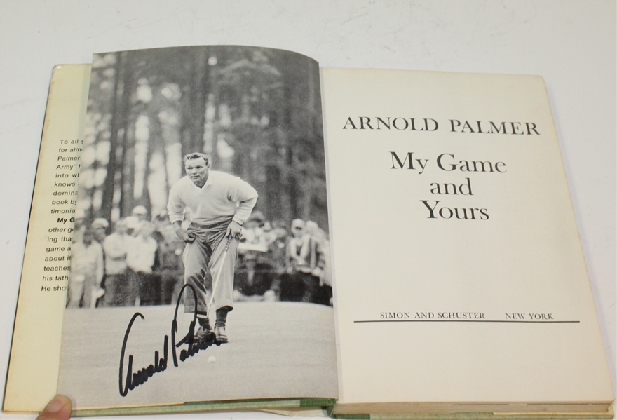 Arnold Palmer Signed 1965 'My Game and Yours' JSA ALOA