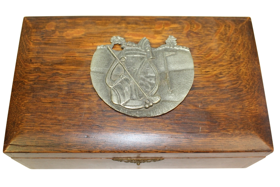 Vintage Wooden Golf Box
