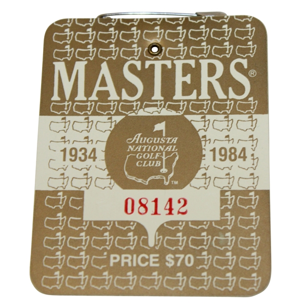 1984 Masters Tournament Series Badge #08142 - Ben Crenshaw Win