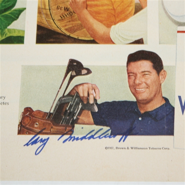 Cary Middlecoff Signed 1957 Viceroy Cigarette Advertisement JSA ALOA