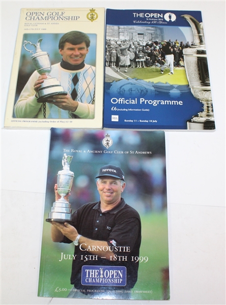 Seven British Open Programs - 1988, 1999, 2007, 2010, 2012, 2013