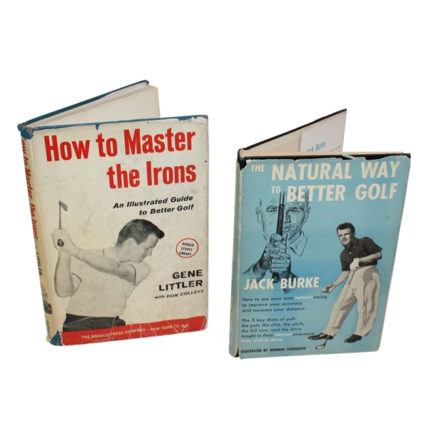 Jack Burke and Gene Littler Signed Golf Books JSA ALOA