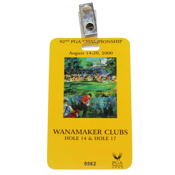 2000 PGA Championship at Valhalla Wanamaker Club Badge #0562