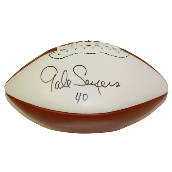 Gale Sayers Signed Wilson Football - Barrett Collection