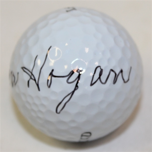 Ben Hogan Signed Hogan-100 Legend Golf Ball Full JSA #Z33794