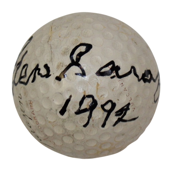Gene Sarazen Signed Wilson Sarazen Model Golf Ball JSA ALOA
