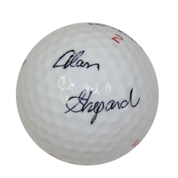 Alan Shepard Signed Titleist 2 Golf Ball JSA ALOA