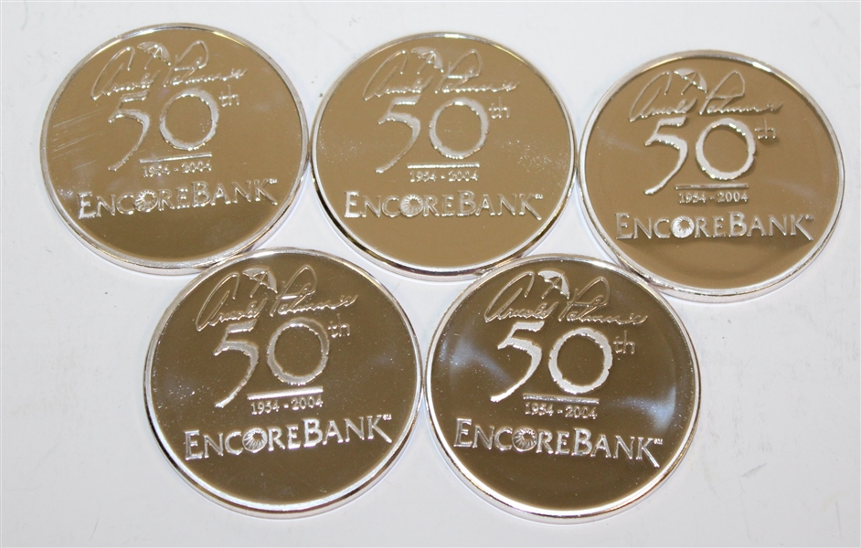 Arnold Palmer 50th Anniversary Encore Bank Five Coin Set