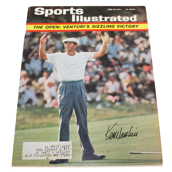 Ken Venturi Signed June 29, 1964 Sports Illustrated JSA #P36671