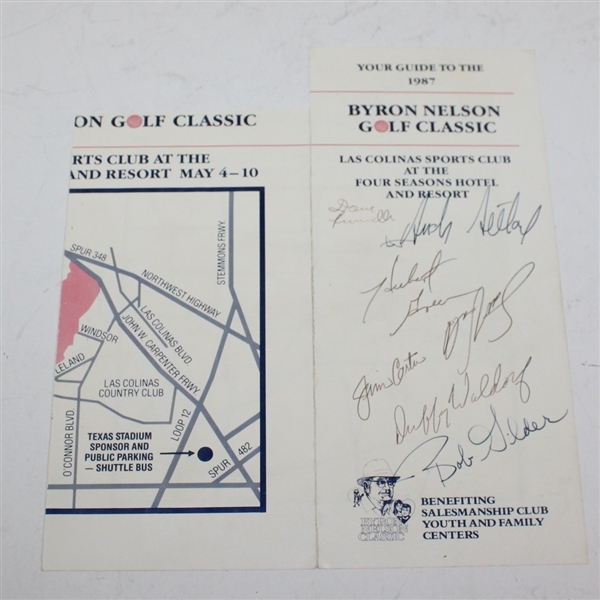 Gerald Ford Signed 1987 Byron Nelson Golf Classic Program JSA ALOA