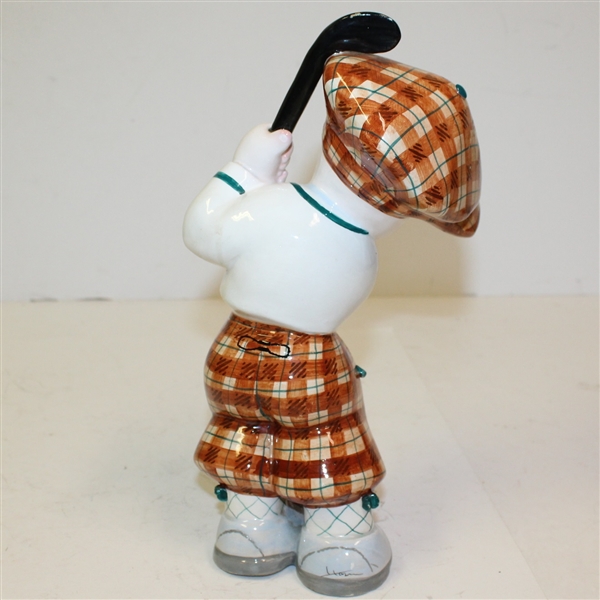 Boy Golfer Ceramic Statue - Made in Italy - Roth Collection