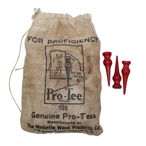 Pro-Tee 'For Proficiency' Golf Tee Bag with Tees - Roth Collection