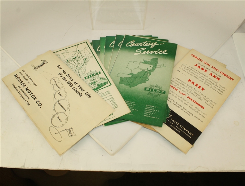 Full Set of 11 'Teeing Off with Sam Snead' Pamphlets - One Signed by Sam Snead JSA ALOA
