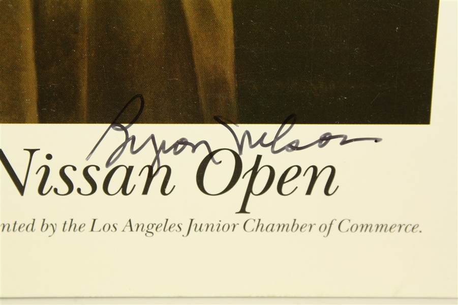 1996 Nissan Open Program Signed by Byron Nelson and Phil Mickelson JSA ALOA
