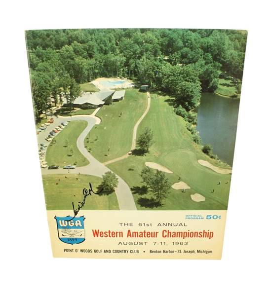 1963 Western Amateur Championship Program Signed by Winner Tom Weiskopf JSA ALOA