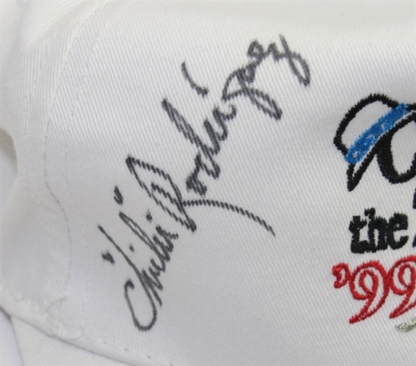 Nicklaus, Azinger, and Chi Chi Signed 'Chi Chi and the Zinger' Golf Hat JSA ALOA