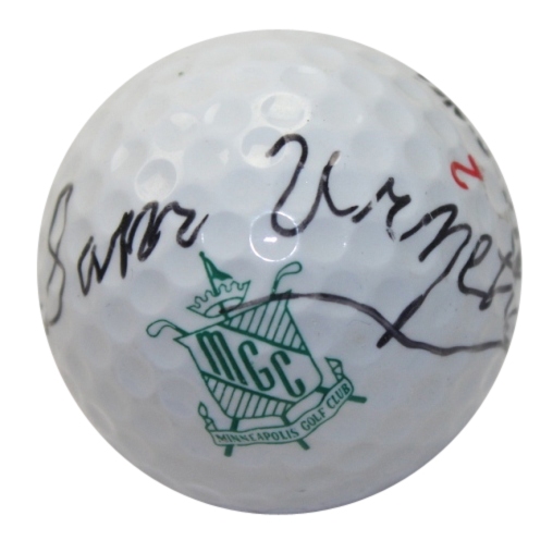 Sam Urzetta Signed Minneapolis Golf Club Logo Golf Ball JSA ALOA