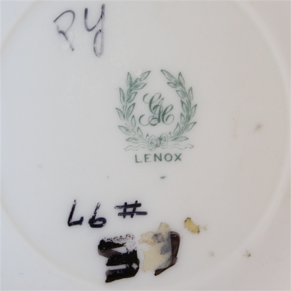 Lenox Mug- Female Golfer- Silver Rim - R. Wayne Perkins Collection