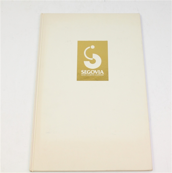 Segovia Golf Club in Chiyoda Book - Inscribed - Robert Sommers Collection