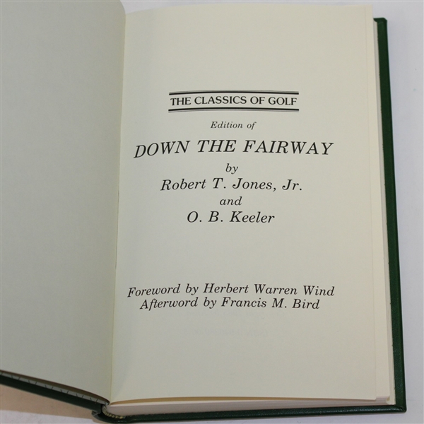 Two 'Down the Fairway' by Jones & Keeler Reprints from 1989 Walker Cup at Peachtree - Robert Sommers Collection