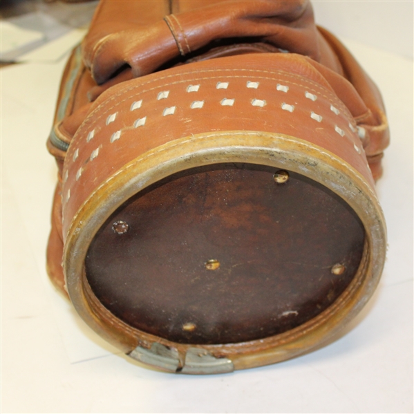 Vintage Leather 'Tufhorse' Golf Bag