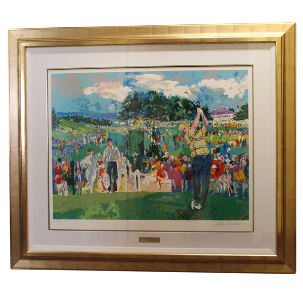 LeRoy Neiman Signed 'April at Augusta' Art Piece from Personal Collection - Framed - JSA ALOA