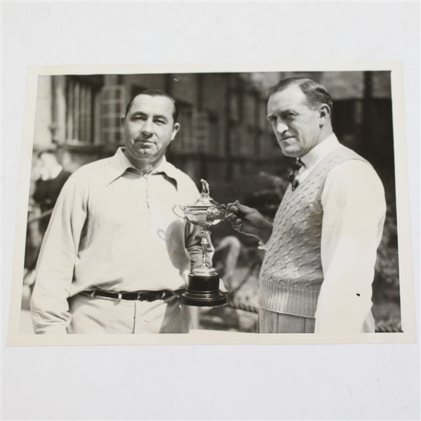 Walter Hagen & Charles Whitcombe Ryder Cup Captains Sep 30, 1935 Wire Photo