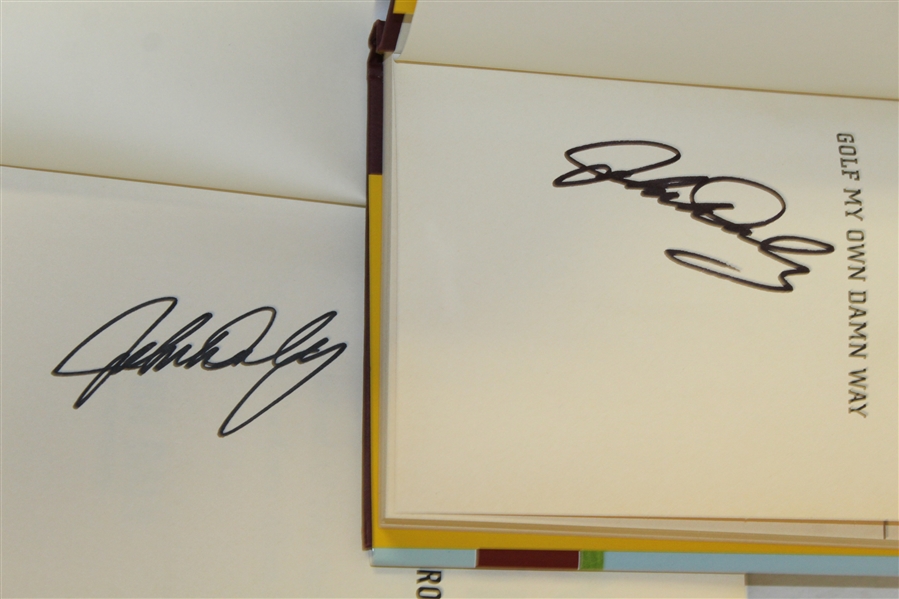 John Daly Signed Golf Books 'Golf My Own Damn Way' & 'My Life In & Out of the Rough' JSA ALOA