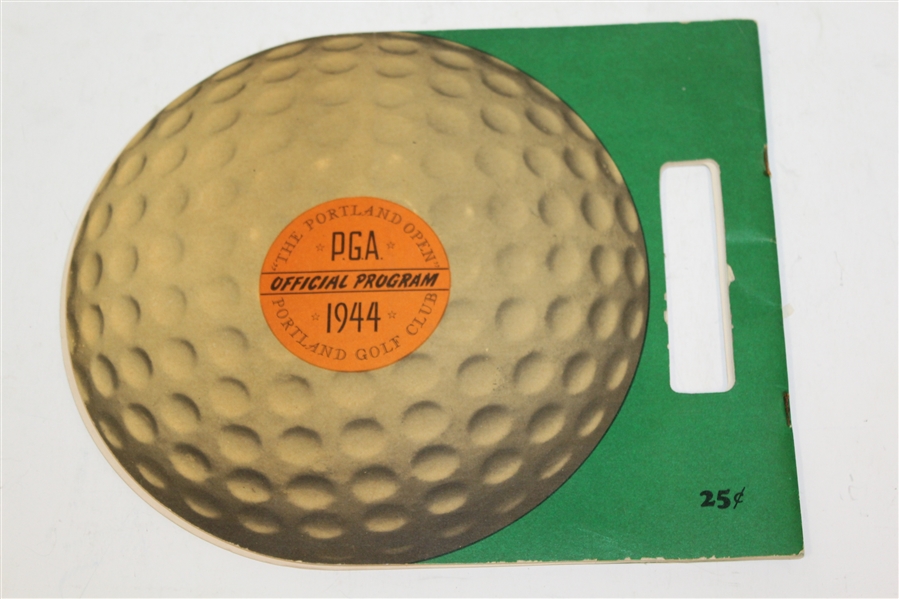 1944 The Portland Open at Portland Golf Club Program - Sam Snead Winner