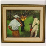 Ben Hogan & Sam Snead at The Masters Print - Undated & Unmarked - Framed