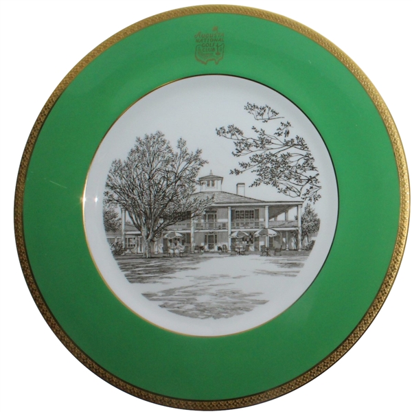Augusta National Clubhouse Wedgwood Bone China Ltd Ed Plate #112 - Gifted To Bobby Jones' Son, Robert Tyre III